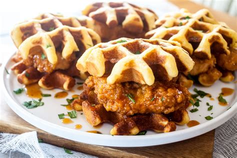 Chipotle Honey Chicken And Waffle Sliders Waffle Recipes New Recipes