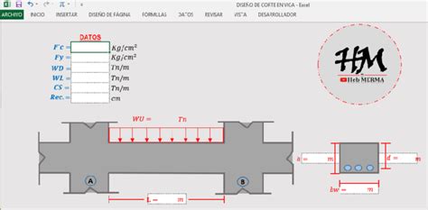 DiseÑo De Viga Por Corte Excel Heb Merma