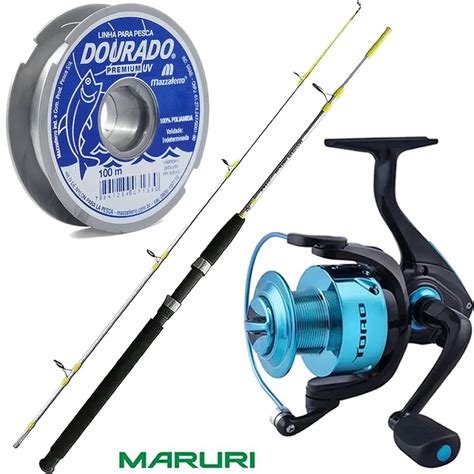 Kit Pesca Molinete Toro 6000 Vara 1 80 Linha 200mts Shopee Brasil