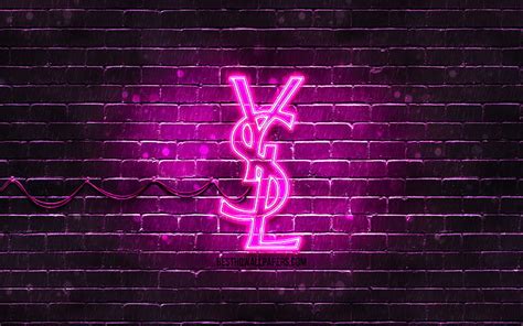 1920x1080px 1080p Free Download Yves Saint Laurent Purple Logo