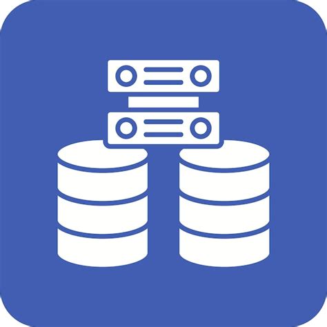 Iconos De La Base De Datos Vector Premium