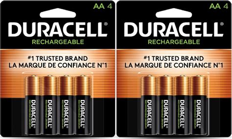 Duracell Rechargeable AA NiMH Batteries MIGNON HR6 DC1500 2450mAh 8