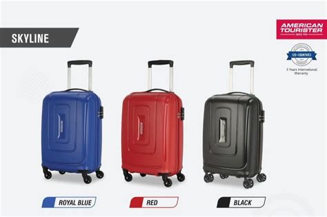 Multicolor Polyester American Tourister Skyline 55CM Trolley Bag At