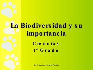 Biodiversidad Y Su Importancia Ppt