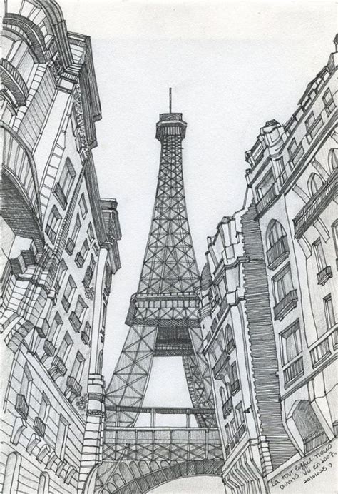 70 Easy And Beautiful Eiffel Tower Drawing And Sketches Eiffel Tower