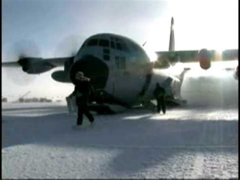 Th Airlift Wing Makes Historic South Pole Landing Ny Youtube