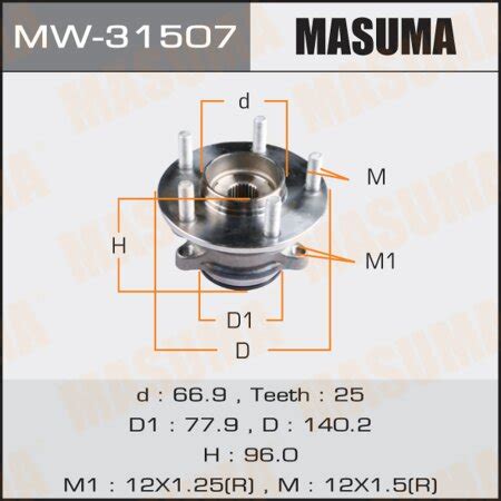 Wheel hub assembly Masuma, MW-31507 | MASUMA — affordable high-quality ...
