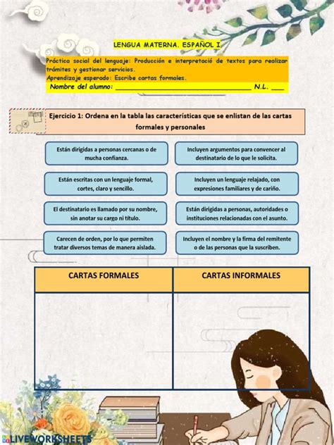 Diferencias Cartas Formales E Informales Pdf Lingüística Comunicación