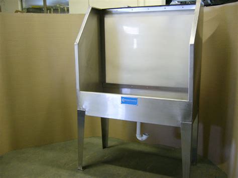 Used Stainless Steel Backlit Washout Booth DigitSmith