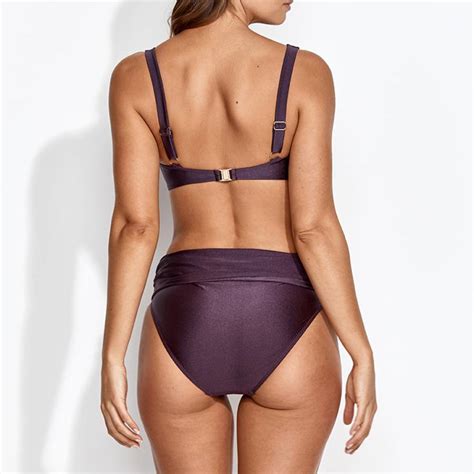 Chara Fold Over Bikini Brief Garnet Brandalley