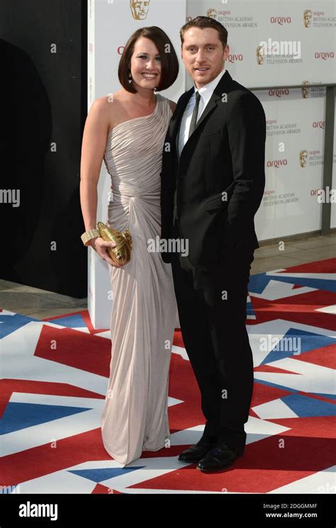 Rebecca Atkinson and Ben Batt arriving at the BAFTA Television Awards 2012, Royal Festival Hall ...