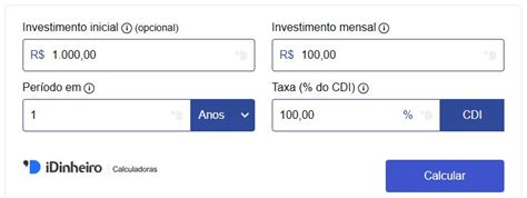 Como Calcular O Rendimento Do Cdi - Calculadora de Investimento CDI: simule CDB, LCI e LCA - iDinheiro