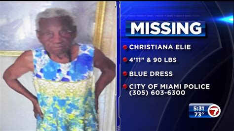 91 Year Old Miami Woman Reported Missing Found Safe Wsvn 7news