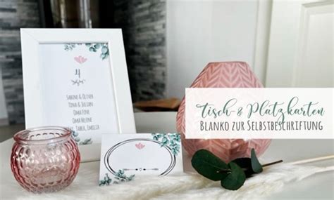 Sitzplan Tischkarten Hochzeit Eukalyptus