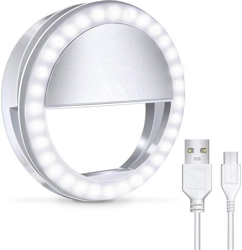 Selfie Ring Light For Iphone Android Tablet Rechargeable Ring Light