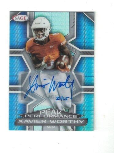 Xavier Worthy Sage Silver Pulsar Auto Peak Performance Rc