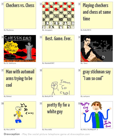 Checkers vs. Chess - Drawception