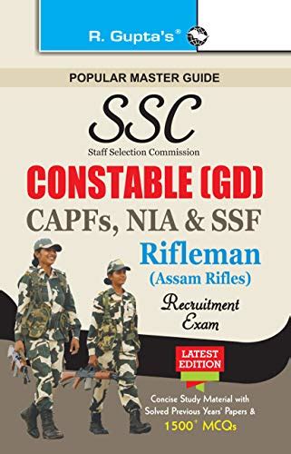 Ssc Constable Gd Capfsniassfrifleman Assam Rifles Recruitment