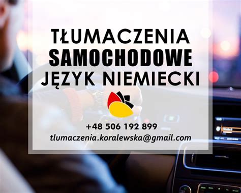 Ekspresowe T Umaczenie Dokument W Samochodowych J Niemiecki Sosnowiec