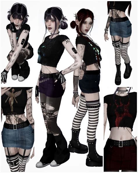 Vera X Mayhem Sims Mods Clothes Tumblr Sims Grunge Outfits