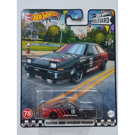 Hot Wheels Boulevard Toyota AE86 Sprinter Trueno Shopee Malaysia