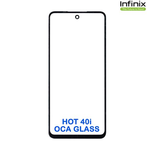 Infinix Hot 40i Front OCA Glass Black Baba Tools Official