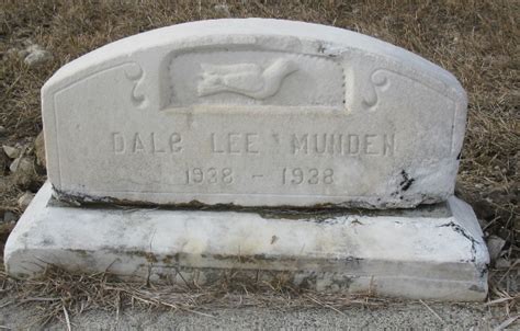 Dale Lee Munden 1938 1938 Mémorial Find a Grave