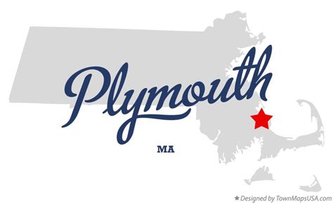 Map of Plymouth, MA, Massachusetts