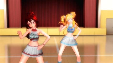 MMD Hip Sway TikTok Dance Ft Cheerleaders CUL X Lily YouTube