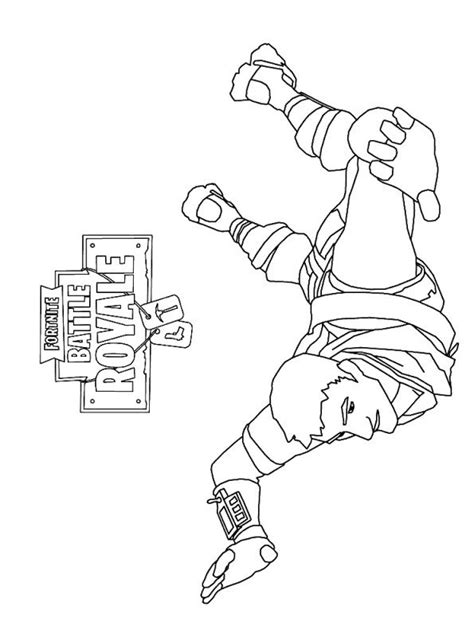 Kids-n-fun.com | Coloring page Fortnite sky dive