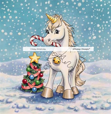 Magical Christmas Unicorn Art