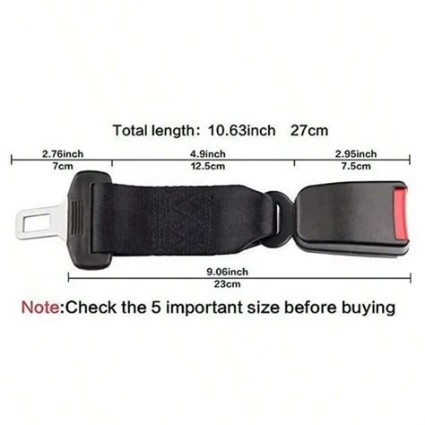 2pcs Car Seat Seat Belt Extender Child Pregnant Woman Car Extension ...