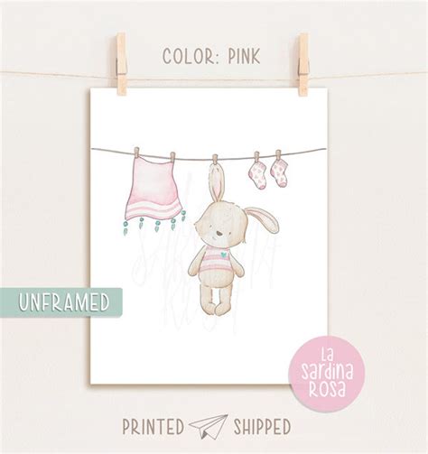 Baby Nursery Wall Art Bunny Prints Woodland Nursery Decor - Etsy