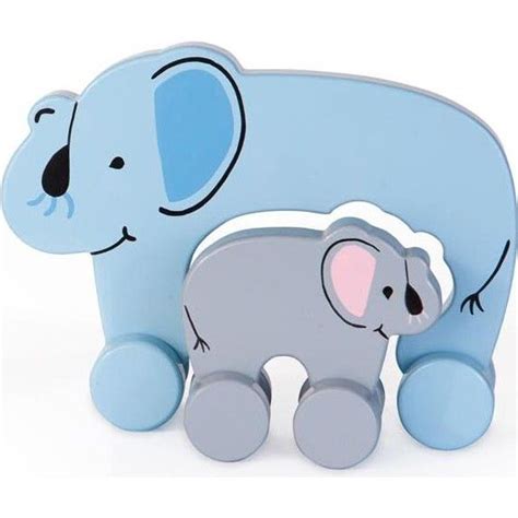 Mommy And Baby Rolling Toy Elephant Jack Rabbit Creations Vehicles