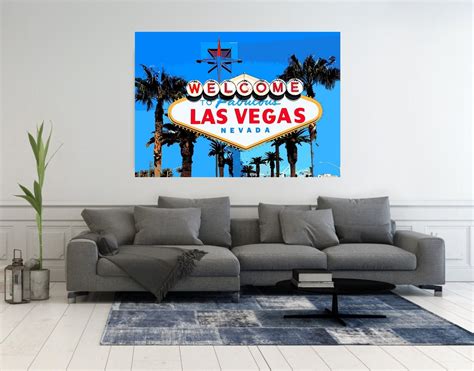 Las Vegas Sign Original Vegas Art Print Vegas Canvas Travel - Etsy