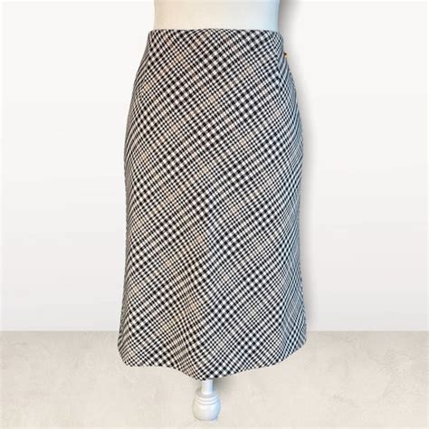 Premise Skirts Premise Pencil Straight Skirt Plaid Black Tan Poshmark