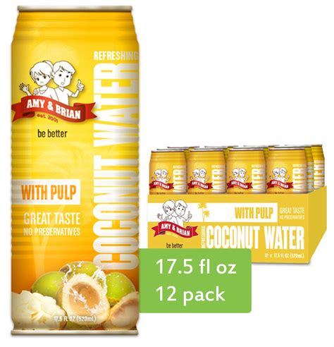 Amazon Amy Brian Pure Coconut Water With Pulp Non Gmo No