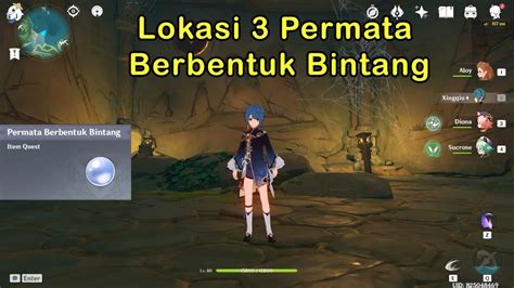 Lokasi Permata Berbentuk Bintang Genshin Impact Youtube