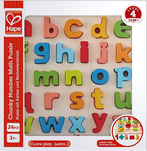 Wooden Lower Alphabet Puzzle Wooden Abc Letters Colorful Educational