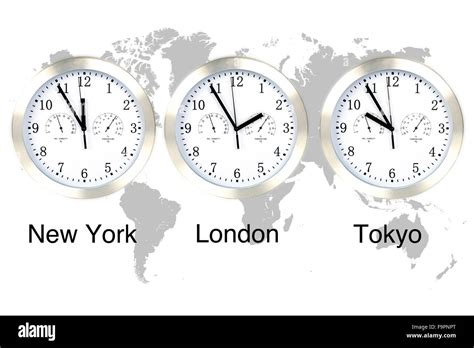 Time zone map hi-res stock photography and images - Alamy