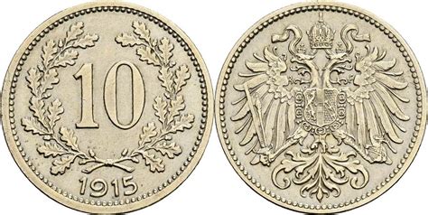 Österreich Kaiser Franz Joseph I 10 Heller 1915 Kaiser Franz Joseph I