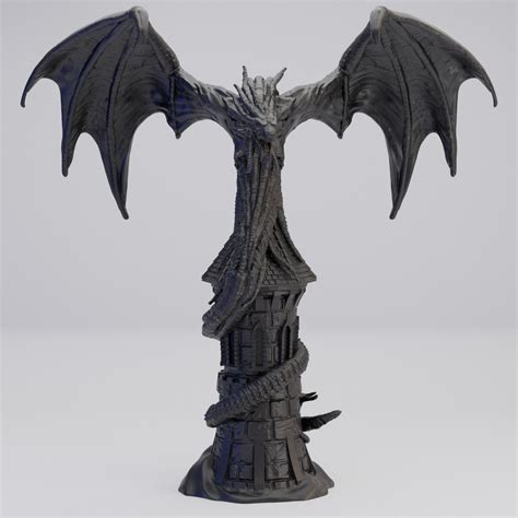 Hot Goblin 狩猟ホラー塔 ミニチュア ホットゴブリン ドラゴンと廃墟