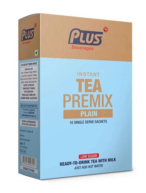 Plus Beverages Instant Plain Tea Premix At Rs 160 Box Tea Premix In