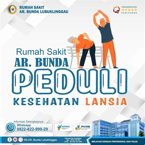 Rumah Sakit Ar Bunda Peduli Kesehatan Lansia Rs Ar Bunda Lubuklinggau