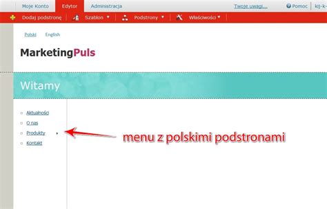 Pomoc Wersje J Zykowe Strony Kreator Stron Tworzenie Stron