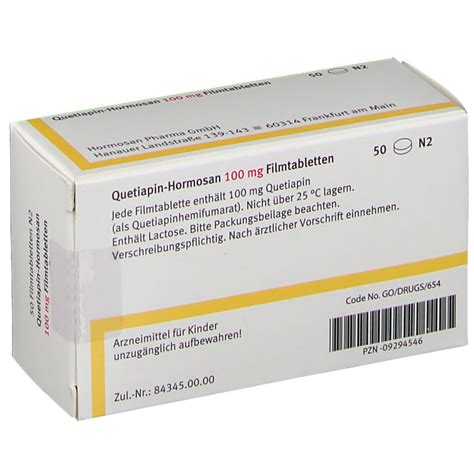 Quetiapin Hormosan Mg St Mit Dem E Rezept Kaufen Shop Apotheke