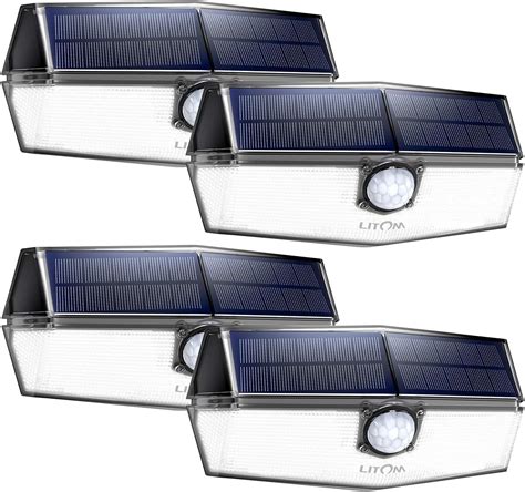 Litom Led Solar Lights Outdoor Upgraded Solar Panel With