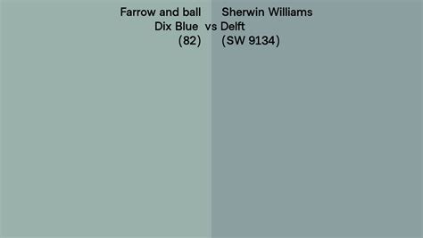 Farrow And Ball Dix Blue Vs Sherwin Williams Delft Sw Side