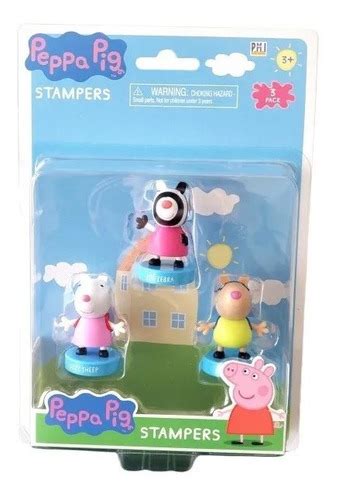 Figuras Peppa Pig 3 Timbres Sellos Zoe Suzy Y Pedro Cuotas sin interés