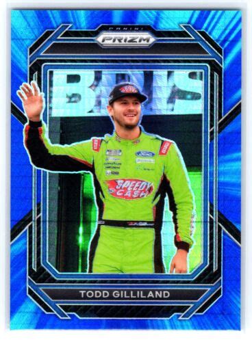 Panini Prizm Todd Gilliland Hyper Prizm Blue And Carolina Blue